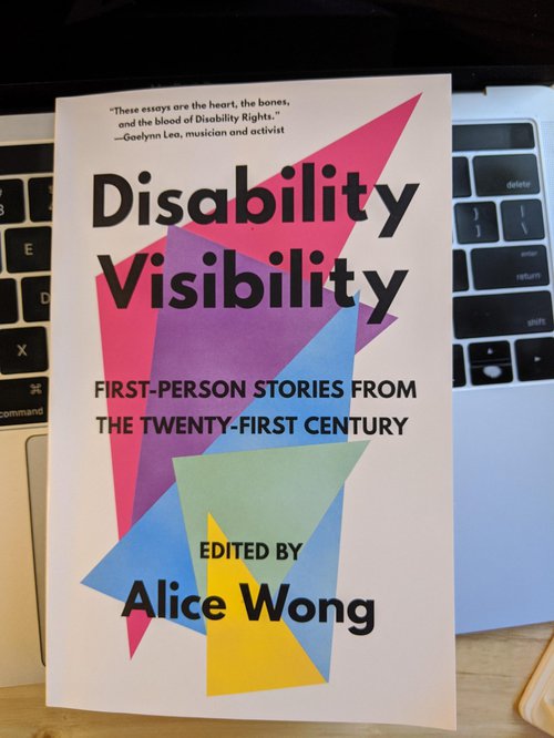 The recently published book, Disability Visibility- First-Person Stories from the Twenty-First Century, edited by Alice Wong.