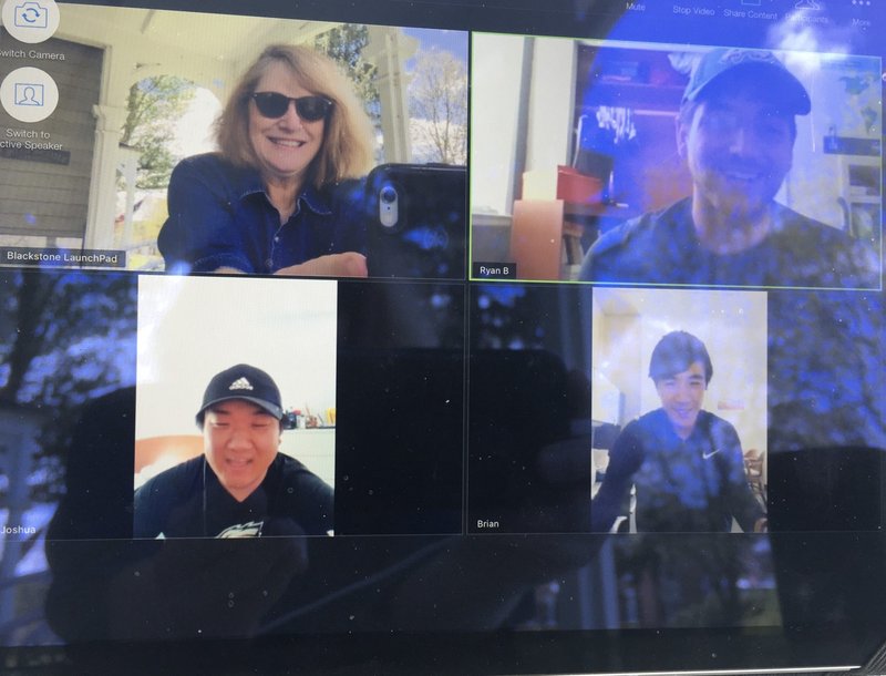 Thrive team on zoom