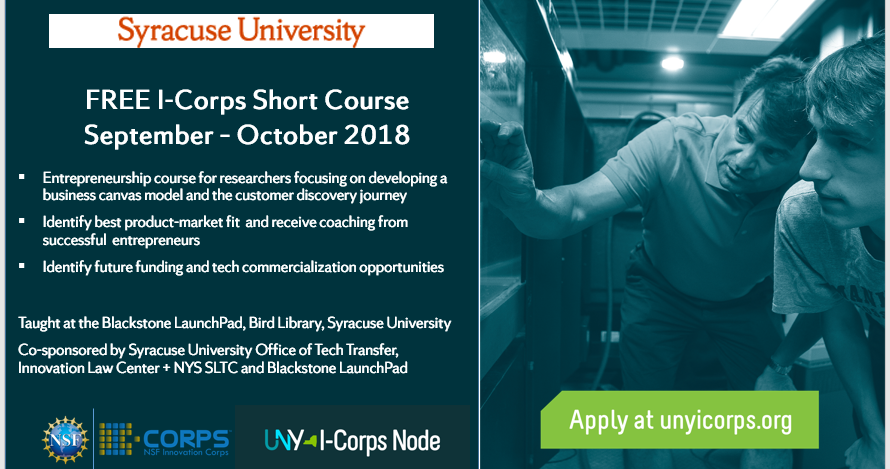 UNY-I-Corps Short Course promo graphic
