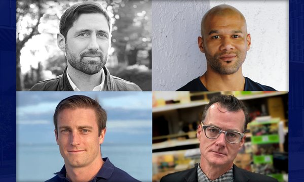 4 squares of head shot photos of four men