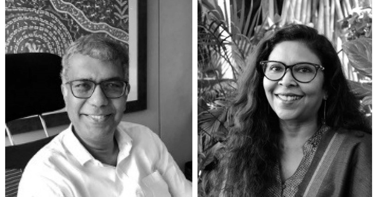 black and white photo of Vipul Jain and Shibani Jain