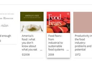 screen shot of browse this shelf feature, with several book covers in horizontal row