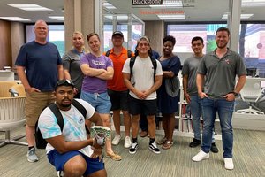 Some members of the Warrior Scholar Program at the LaunchPad