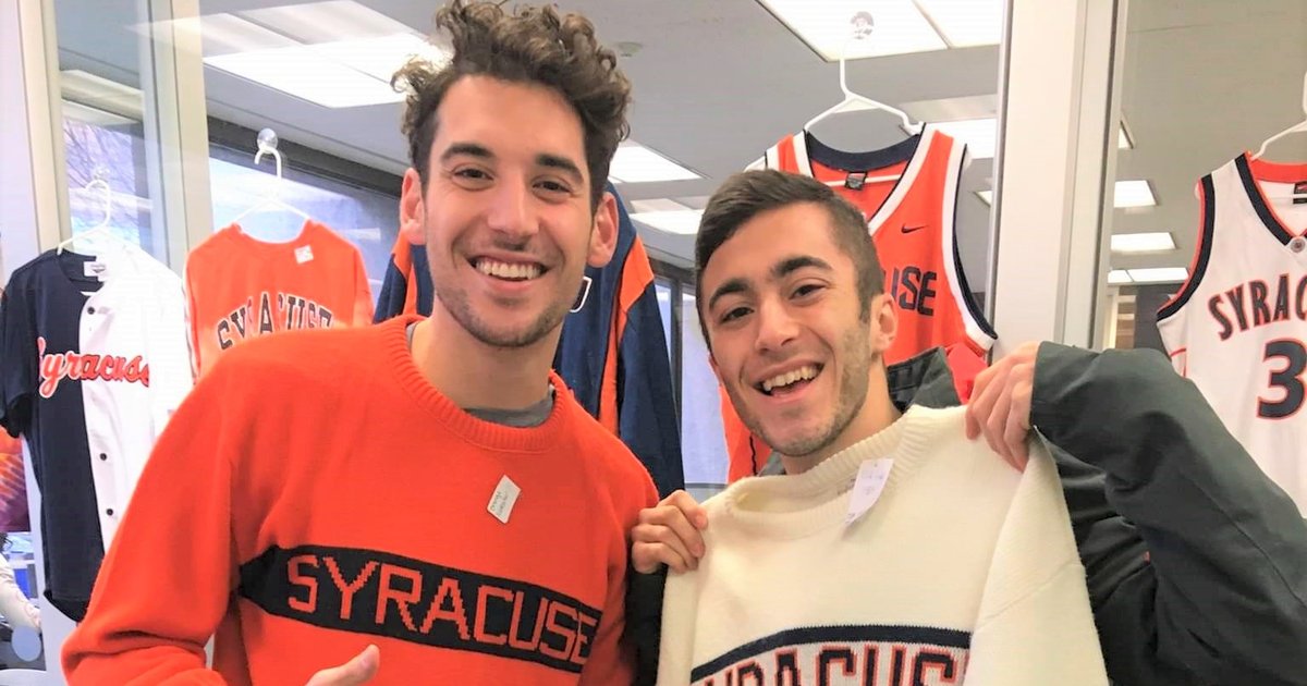 Will DeVito and Nick Barba pose for a photo