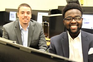 Will McKnight and Kwaku Jyamfi as student founders at Syracuse University
