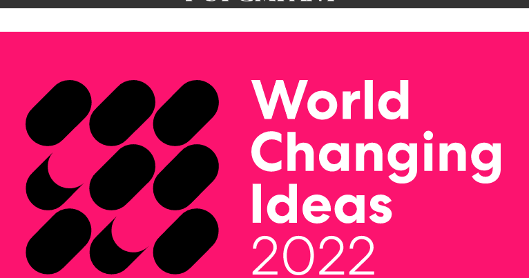 World Changing Ideas 2022 poster