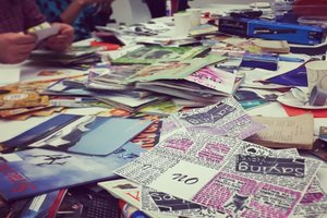Photo of zine materials