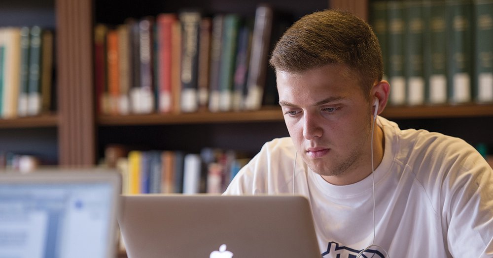 boy studying