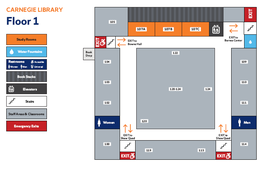 map of Carnegie Library