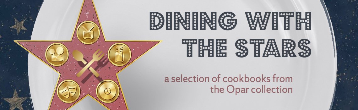 banner image that has star with cutlery for each of 5 points, and the title to the right "Dining with the Stars"