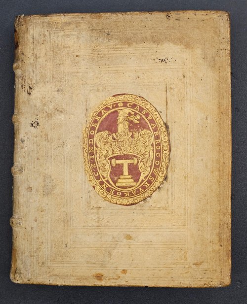 rare book with coat or insignia in middle