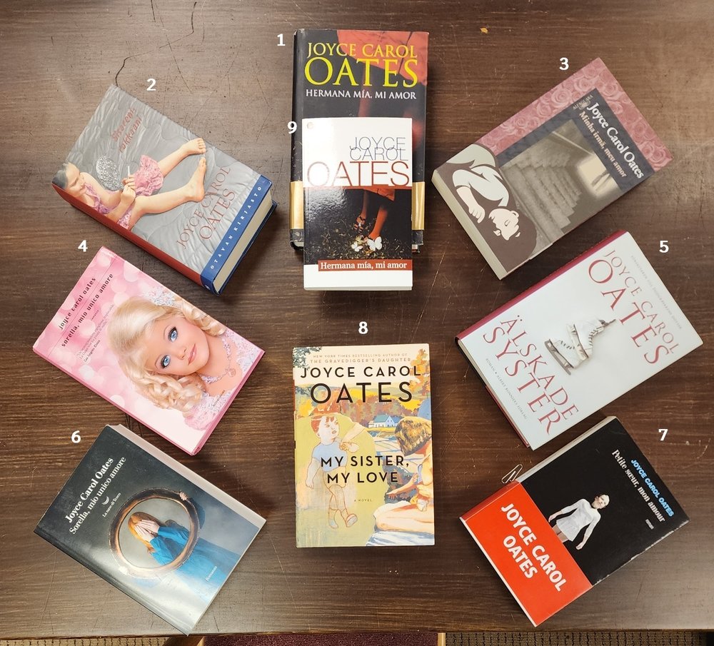 book covers My Sister