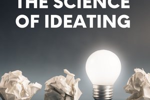 light bulb with crumpled papers