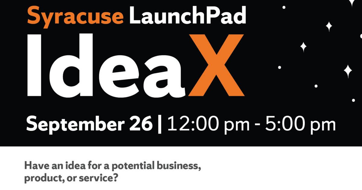 IdeaX poster containing date and time
