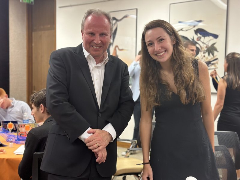 David Seaman and Alexandra Cianfarani