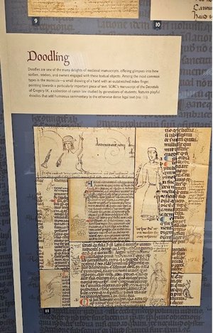 medieval book doodles