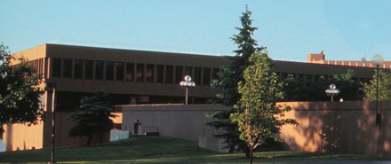 squat concrete building