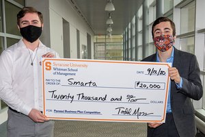 2020 Panasci competition winners, David Fox and Nick Barba, co-founders of Smarta