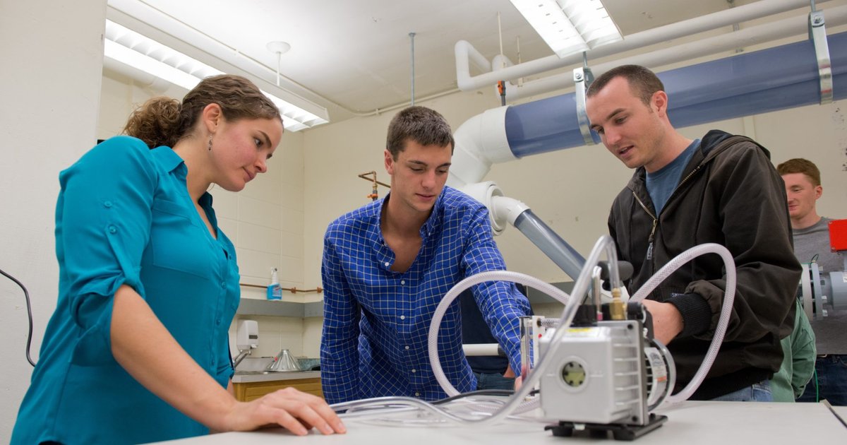 researchers in a lab