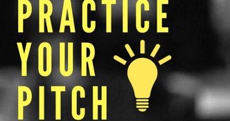 practice your pitch poster
