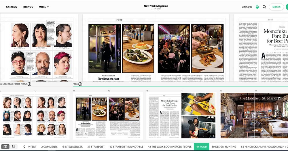 Page images from an issue of New York Magazine in PressReader