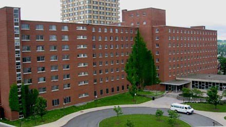 large brick multi-floor building