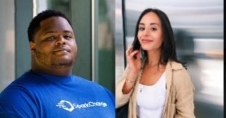 headshots of student speakers