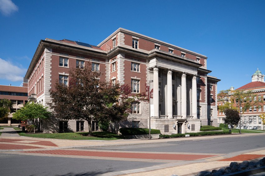 outside of Slocum Hall during day