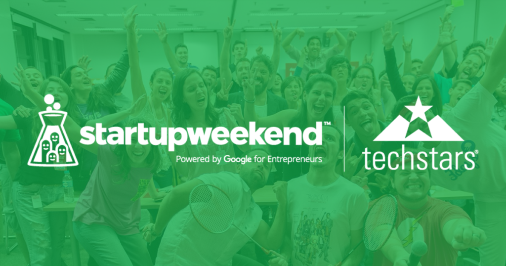 startup weekend green poster