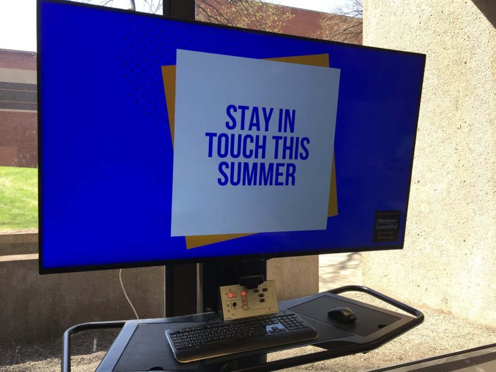 stay in touch this summer graphic