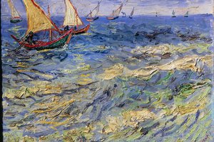 famous painting of boats on water