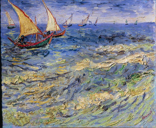famous painting of boats on water
